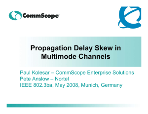 Propagation Delay Skew in Multimode Channels