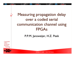 Measuring propagation delay over a coded serial