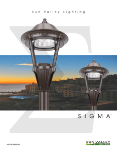 Sigma Series Brochure - U.S. Architectural Lighting