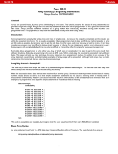 259-29: Array tutorial(2) $ beginning intermediate