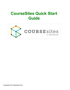 CourseSites Quick Start Guide