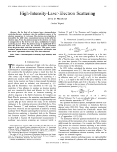 High-intensity-laser-electron Scattering