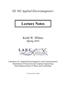 Lecture Notes - South Dakota School of Mines and Technology