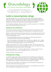 Guide to measuring body voltage