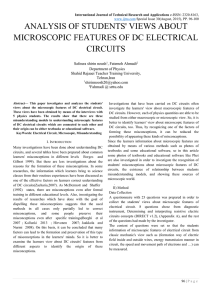 analysis of students` views about microscopic features of