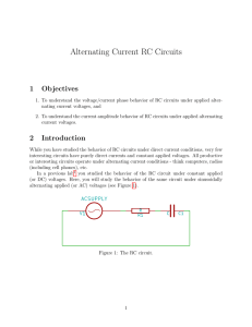 Alternating Current RC Circuits