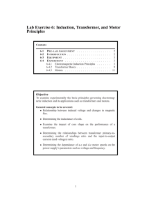 Lab Exercise 6: Induction, Transformer, and Motor Principles