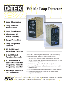 dtek vehicle loop detector unit (box) flyer - Tilt-A-Way