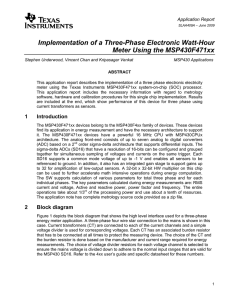 Implementation of a Three-Phase Electronic