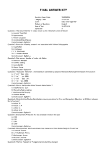 FINAL ANSWER KEY