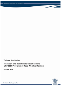 MRTS231 Technical Specification