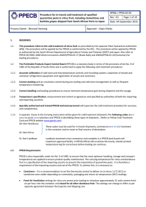 HP06J PP04 03-03 Procedure for In Transit Cold