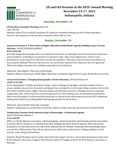 CII and IAS Sessions at the APLU Annual Meeting November 14