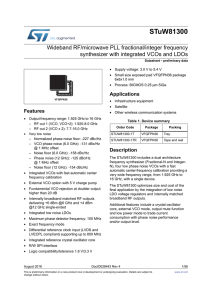 Wideband RF/microwave PLL fractional/integer frequency