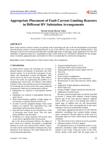 Appropriate Placement of Fault Current Limiting Reactors in