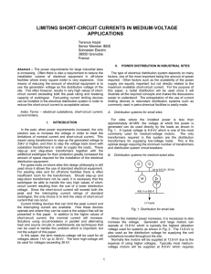 Limiting short-circuit currents in medium-voltage