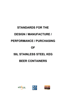 standards for the design / manufacture / performance