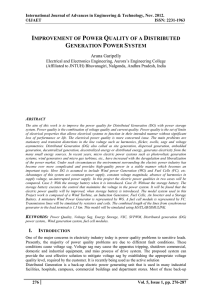 Improvement of Power Quality of a Distributed