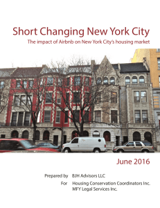 Short Changing New York City - Housing Conservation Coordinators
