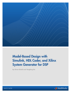 Model-Based Design with Simulink, HDL Coder, and