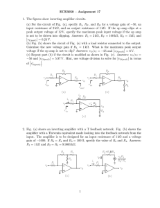 ECE3050 — Assignment 17 1. The figures show inverting amplifier