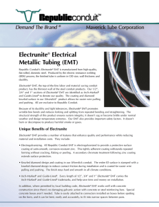 Electrunite® Electrical Metallic Tubing (EMT)