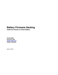 Battery Firmware Hacking