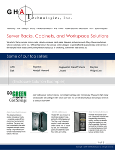 Server Racks, Cabinets, and Workspace Solutions