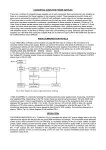 Converting Computer Power Supplies