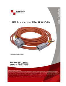 FO-HDM-XX-MM User Guide