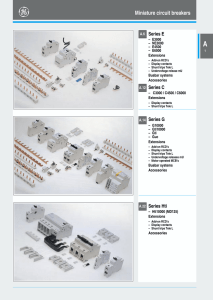 Miniature circuit breakers