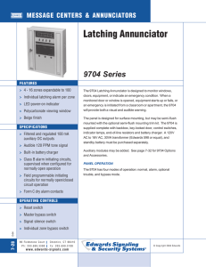 Latching Annunciator