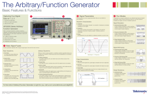 The Arbitrary/Function Generator