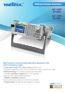 Arbitrary Function Generators