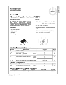 FDT434P Datasheet - Mouser Electronics