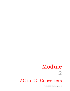 Single Phase Half Controlled Bridge Converter