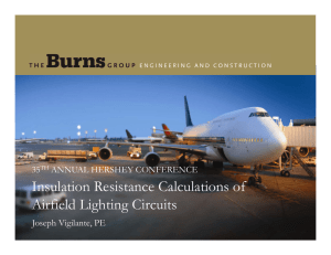 Insulation Resistance Calculations of Airfield