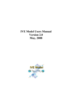 IVE Model Users Manual - International Sustainable Systems