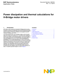 AN5194, Power dissipation and thermal calculations for H