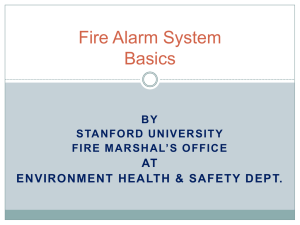 Fire Detection and Alarm System Basics – Stanford