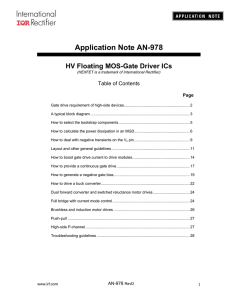 HV Floating MOS Gate Drivers