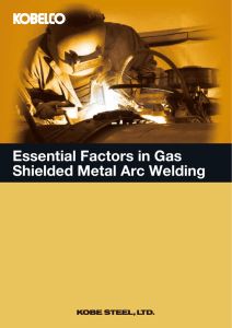 Essential Factors in Gas Shielded Metal Arc Welding