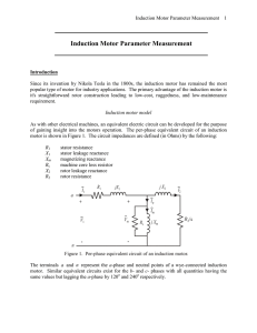 Induction Motor Parameter Measurement