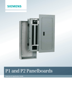 P1 and P2 Panelboards
