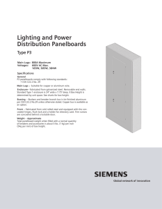 Lighting and Power Distribution Panelboards