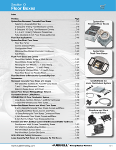 Floor Boxes - Hubbell Wiring Device