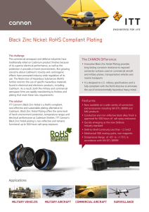Black Zinc Nickel: RoHS Compliant Plating