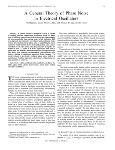 A general theory of phase noise in electrical oscillators