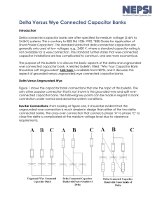 Delta Versus Wye Connected Capacitor Banks