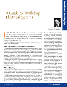 A Guide to Paralleling Electrical Systems
